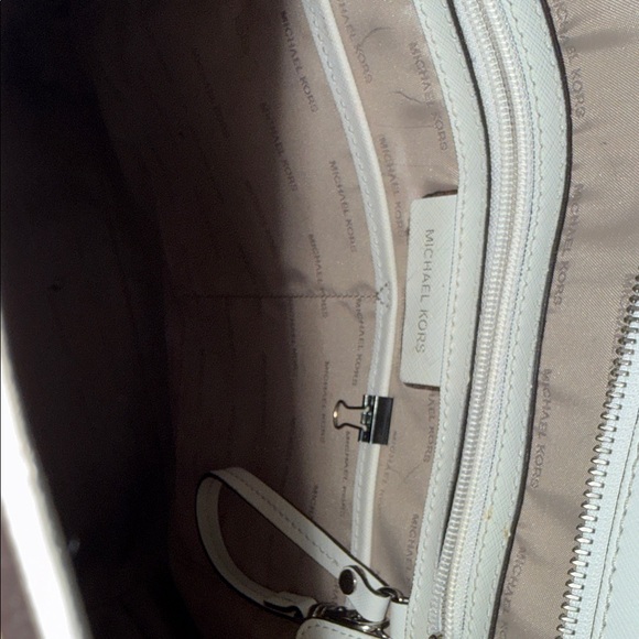 Michael Kors Hayley Perforated White Tote handbag - Picture 13 of 13